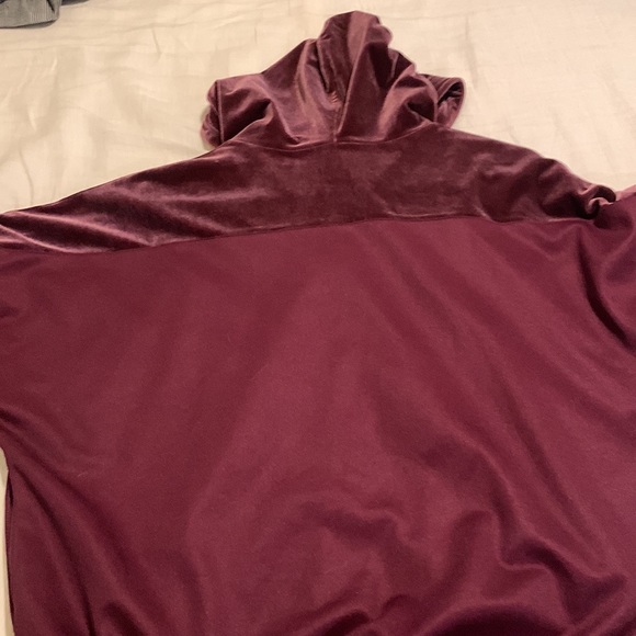 Adidas Originals Maroon Velvet Track Jacket - Picture 5 of 7